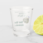 Lawn bowlers weten dat plaatsing de sleutel is voo shot glas (Achterkant)