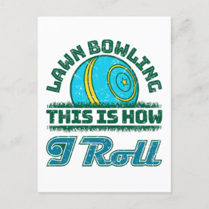 Lawn Bowling Dit is hoe ik rol Briefkaart