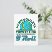 Lawn Bowling Dit is hoe ik rol Briefkaart (Staand voorkant)