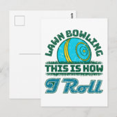 Lawn Bowling Dit is hoe ik rol Briefkaart (Voorkant / Achterkant)