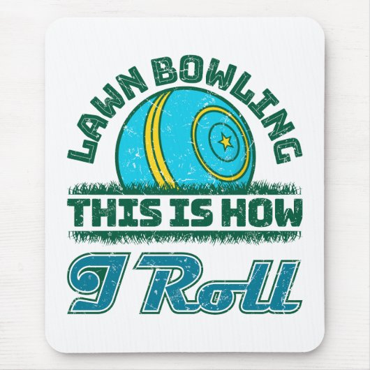 Lawn Bowling Dit is hoe ik rol Muismat (Voorkant)