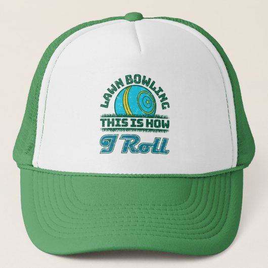 Lawn Bowling Dit is hoe ik rol Trucker Pet (Voorkant)