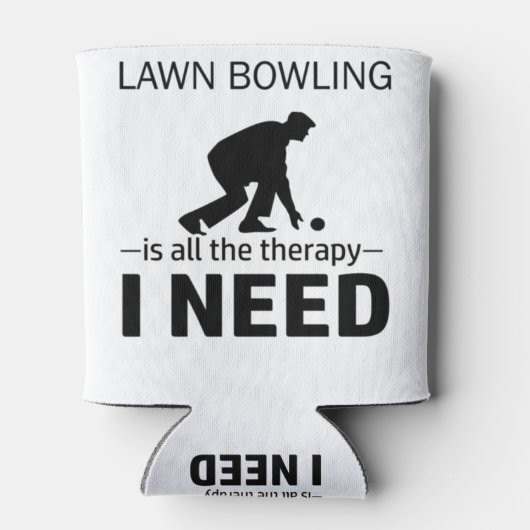 Lawn Bowling is my therapy-RGp8w Blikjeskoeler (Achterkant)