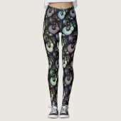 Lawn Bowls Abstracte Art Leggings (Voorkant)
