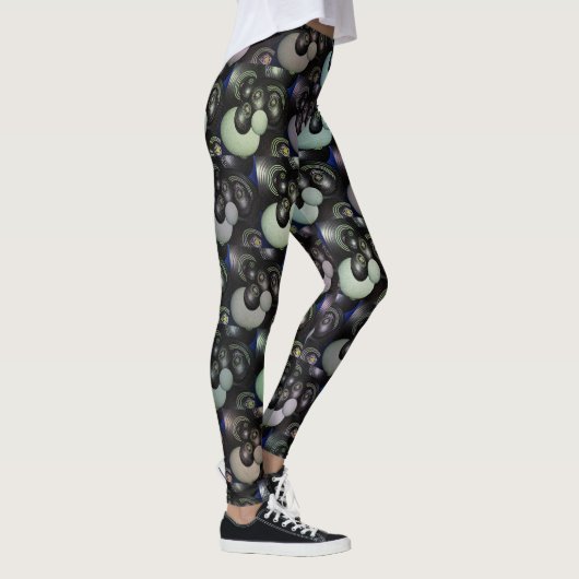 Lawn Bowls Abstracte Art Leggings (Rechts)