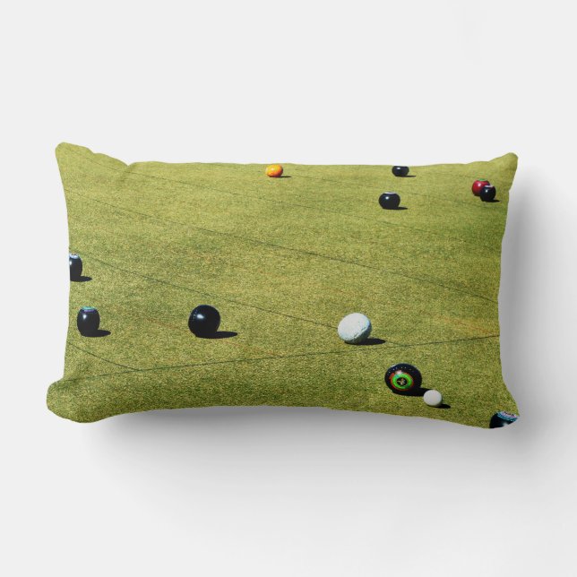 Lawn Bowls Action Kussen (Voorkant)