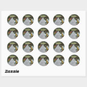 Lawn Bowls Australia Split Happens, Round Stickers (Vel)