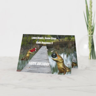 Lawn Bowls Australië Split Happens, Verjaardag Kaa Kaart