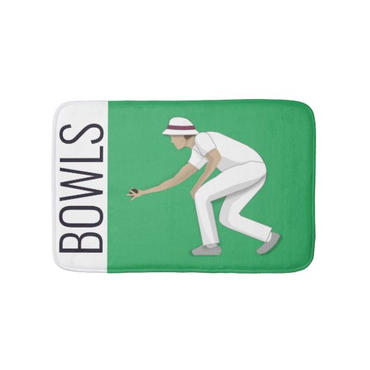 Lawn Bowls Badmat (Voorkant)