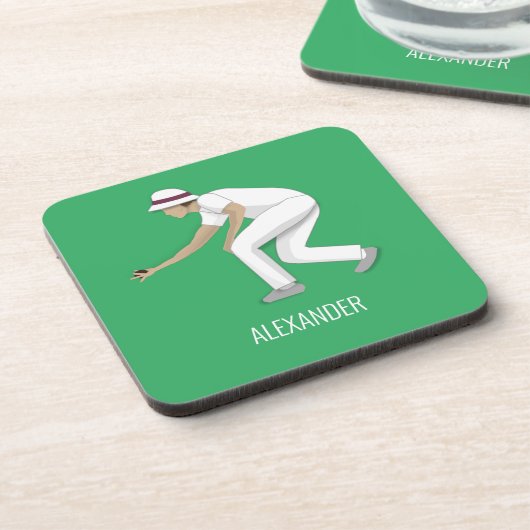 Lawn Bowls Bier Onderzetter (Linkerzijde)