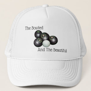 Lawn Bowls Bowled Beauful Logo, Trucker Pet