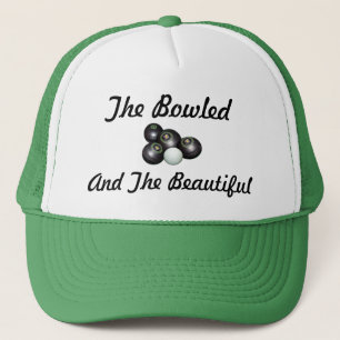 Lawn Bowls Bowled Beauful Logo, Trucker Pet