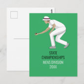 Lawn Bowls Briefkaart (Voorkant / Achterkant)