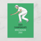 Lawn Bowls Briefkaart (Voorkant)