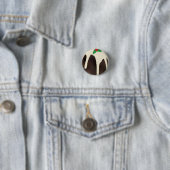 Lawn Bowls Christmas Pudding, Ronde Button 3,2 Cm (In situ)