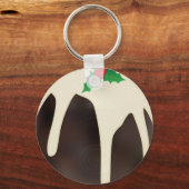 Lawn Bowls Christmas Pudding, Sleutelhanger (Voorkant)
