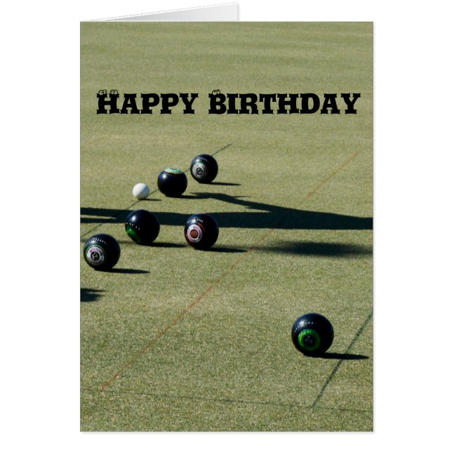 Lawn Bowls Close Call, Birthday (Voorkant)