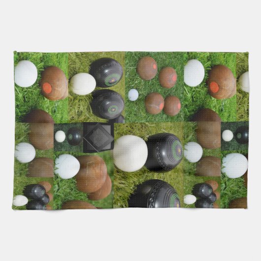 Lawn Bowls Collarge Theedoek (Horizontaal)