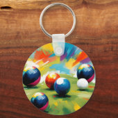 Lawn Bowls Color Splash, Sleutelhanger (Voorkant)