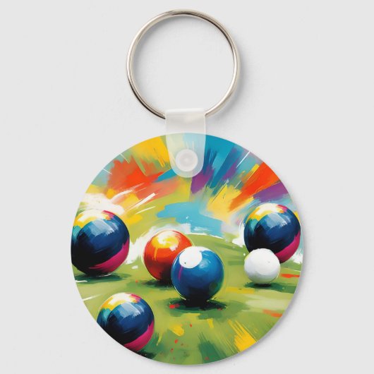 Lawn Bowls Color Splash, Sleutelhanger (Achterkant)