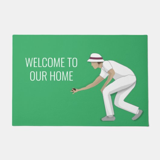 Lawn Bowls Deurmat (Voorkant)