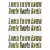 Lawn Bowls Dimensional Afbeelding Logo, Tafelkleed (Voorkant)