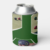 Lawn Bowls Dimensional Art Blikjeskoeler (Blikje Voorkant)