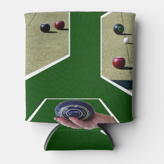 Lawn Bowls Dimensional Art Blikjeskoeler (Voorkant)