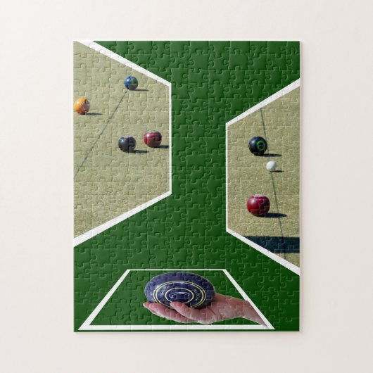Lawn Bowls Dimensional Art Legpuzzel (Verticaal)