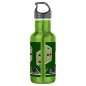 Lawn Bowls Dimensional Art Waterfles (Achterkant)