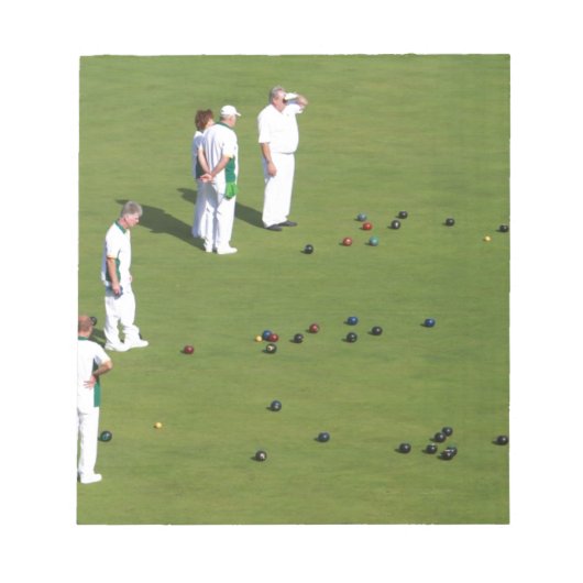 Lawn Bowls England Notitieblok (Voorkant)