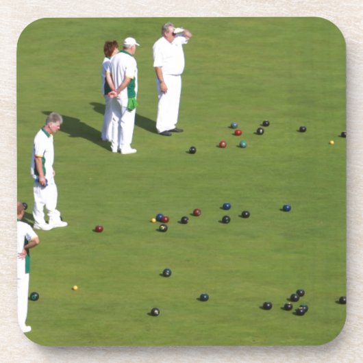 Lawn Bowls England Onderzetter (Voorkant)