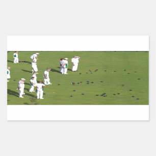 Lawn Bowls England Rechthoekige Sticker