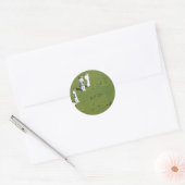 Lawn Bowls England Ronde Sticker (Envelop)