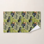 Lawn Bowls Five Afbeelding Collage, Bath Towel Set Bad Handdoek (Handdoek)