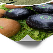Lawn Bowls Five Afbeelding Photo Collage, Poster (Hoek)