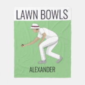 Lawn Bowls Fleece Deken (Voorkant)