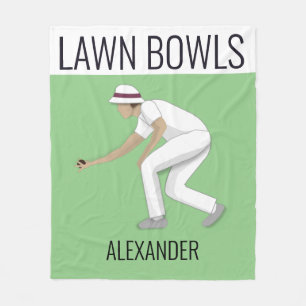 Lawn Bowls Fleece Deken