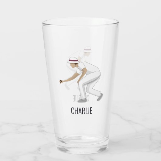 Lawn Bowls Glas (Achterkant)