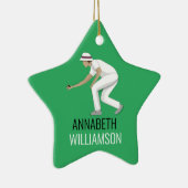 Lawn Bowls Keramisch Ornament (Rechts)