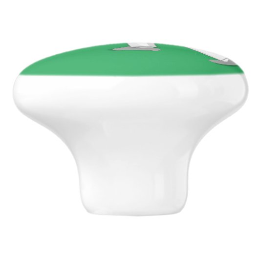 Lawn Bowls Keramische Knop (Zijkant)