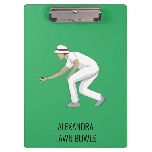 Lawn Bowls Klembord (Voorkant)