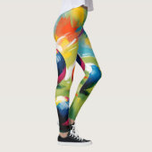Lawn Bowls Kleurensplash,  Leggings (Rechts)