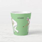 Lawn Bowls Latte Mok (Voorkant)
