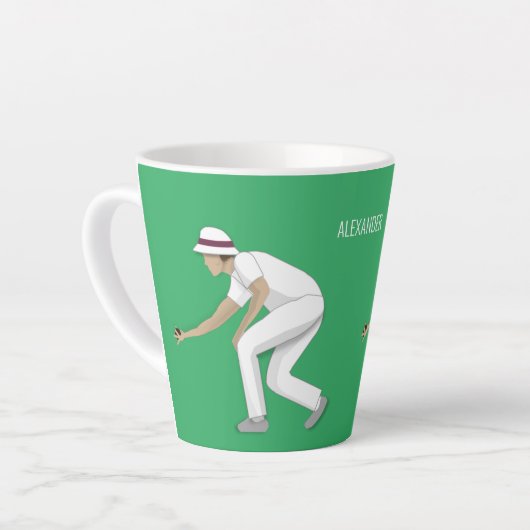 Lawn Bowls Latte Mok (Linkerhoek)