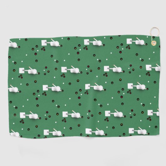 Lawn Bowls Legends Golfhanddoek (Horizontaal)