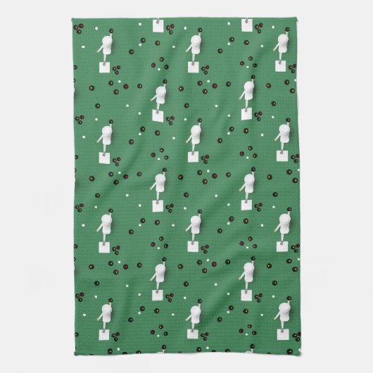 Lawn Bowls Legends  Theedoek (Verticaal)