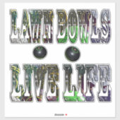 Lawn Bowls Leven Leven Logo Sticker (Vel)