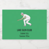 Lawn Bowls Likeurfles Etiket (Enkel label)