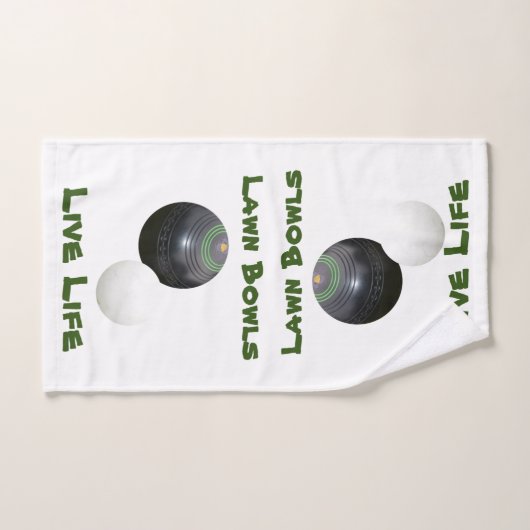 Lawn Bowls Live Life, Handdoeken (Handdoek)